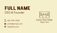 Table Business Card example 1