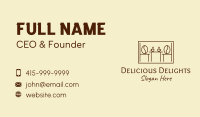 Coffee Cafeteria Frame  Business Card Design