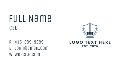 Legal Judge Emblem  Business Card