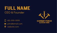 Gold Hammer Blacksmith Business Card