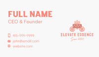 Birthday Cake Carriage Business Card