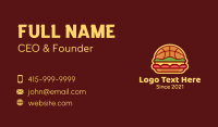Basketball Cheeseburger Business Card