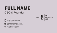 Simple Boutique Lettermark Business Card Image Preview