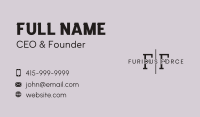 Simple Boutique Lettermark Business Card Image Preview