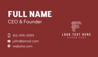 Industrial Mechanic Letter F Business Card Design