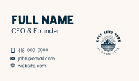 Outdoor Adventure Hiking Business Card