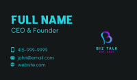 Startup Business Letter B  Business Card Design