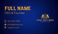 Regal Lion Shield Business Card