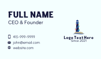 Floral Light House  Business Card