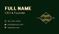 Elegant Luxury Ornament Business Card