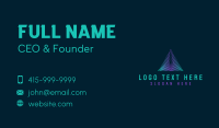 Tech Finance Firm Business Card Design