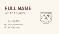 Wood Cutter Business Card example 2