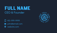 Cyber Pyramid Letter A Business Card