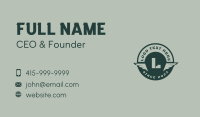 Green Army Wings Lettermark  Business Card