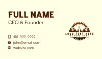 Sawmill Wood Planer Woodwork Business Card Design