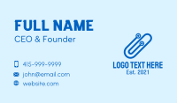 Blue Digital Clip  Business Card Design