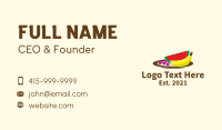 Healthy Fruit Plate Business Card Design