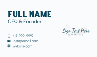 Sophisticated Watercolor Wordmark Business Card