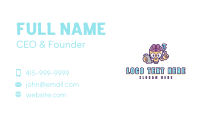 Brainy Light Bulb Mascot Business Card