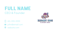 Brainy Light Bulb Mascot Business Card Design