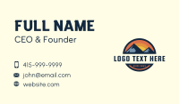 Outdoor Mountain Sunset Business Card