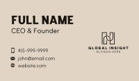 Advertising Firm Letter H Business Card