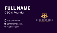 Geometric Industrial Construction Business Card