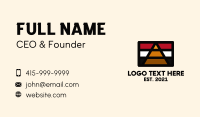 Egypt Pyramid Flag Business Card