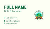 Chainsaw Tree Logging Business Card Design