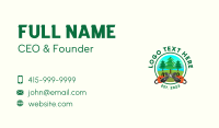 Chainsaw Tree Logging Business Card