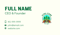 Chainsaw Tree Logging Business Card