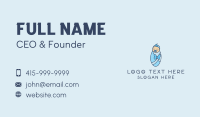 Blue Newborn Baby Business Card