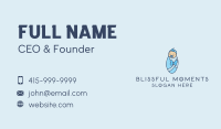 Blue Newborn Baby Business Card
