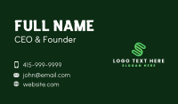 Tech Creative Media Letter S Business Card