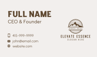 Mountain Alpine Trekking Business Card