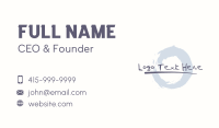 Urban Graffiti Brush Wordmark  Business Card