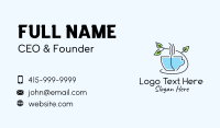 Minimalist Herbal Tea  Business Card Design