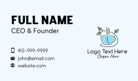 Green Tea Business Card example 1