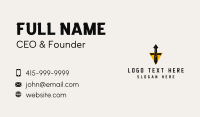 Ancient-warrior Business Card example 1