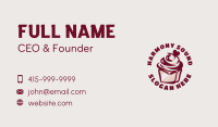 Retro Cupcake Dessert Business Card