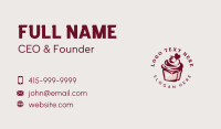 Retro Cupcake Dessert Business Card