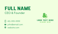 Green Ampersand Frog  Business Card