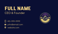 Elegant Shield Crown Business Card