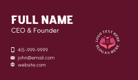 Hand Support Organization Business Card