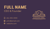 Elegant Shield Event Business Card Image Preview