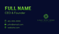 Wellness Eco Leaf Business Card