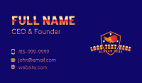 Cricket Ball Shield Business Card Design
