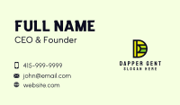 Letter D Advertising Company Business Card Image Preview