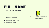 Letter D Advertising Company Business Card
