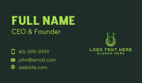 Futuristic Alien Letter  Business Card Design